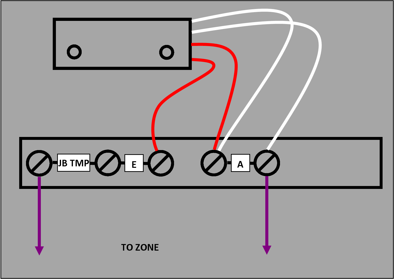 Grade 2 Single Reed Roller Shutter Door Alarm Contact 2 Meter