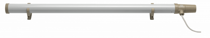 Eco White IPX4 Thermostatic Electric Tubular Space Heater - 3 Foot (120W)