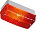 100W IP65 ES E27 Aluminium Base Bulkhead - Red Tinted Cover