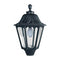 NOEMI E27 Hexagonal Lantern Head Black Traditional Garden Light