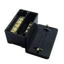 2 x 5 Way DP 100A Service Connector Block - Black