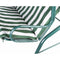 3 Seater Green & White Swinging Outdoor Garden Hammock Bench