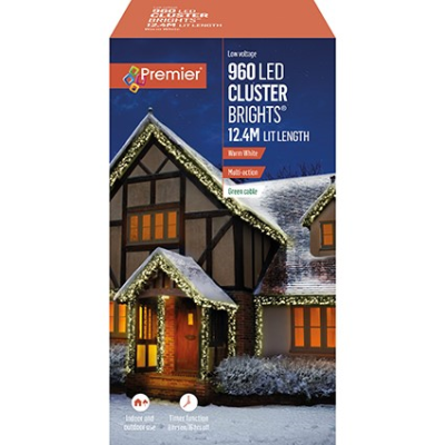 960 LED Multi Action Cluster Brights, Warm White