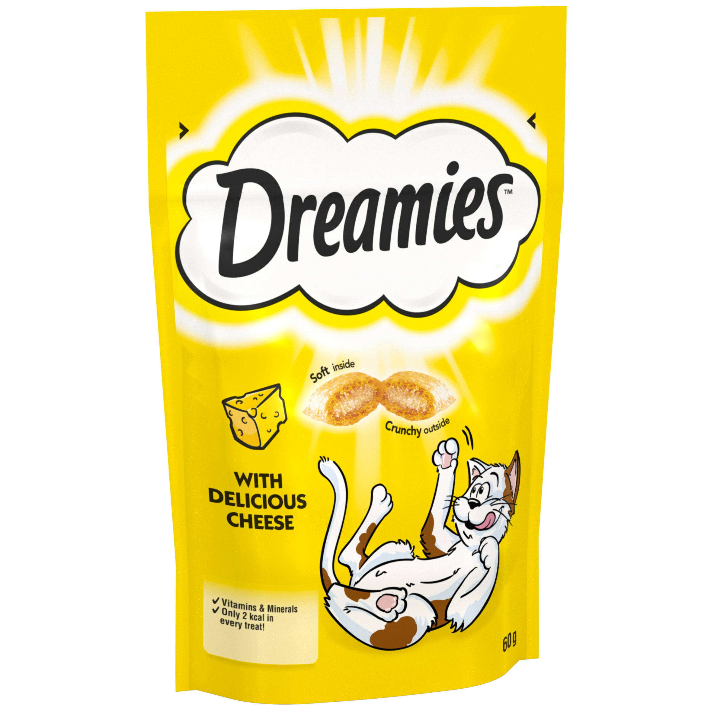 Dreamies Cat Treats with Cheese 60g x 8 Pack