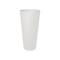 Pure 40cm Straight Round High Plastic Indoor & Outdoor Plant Pot - White