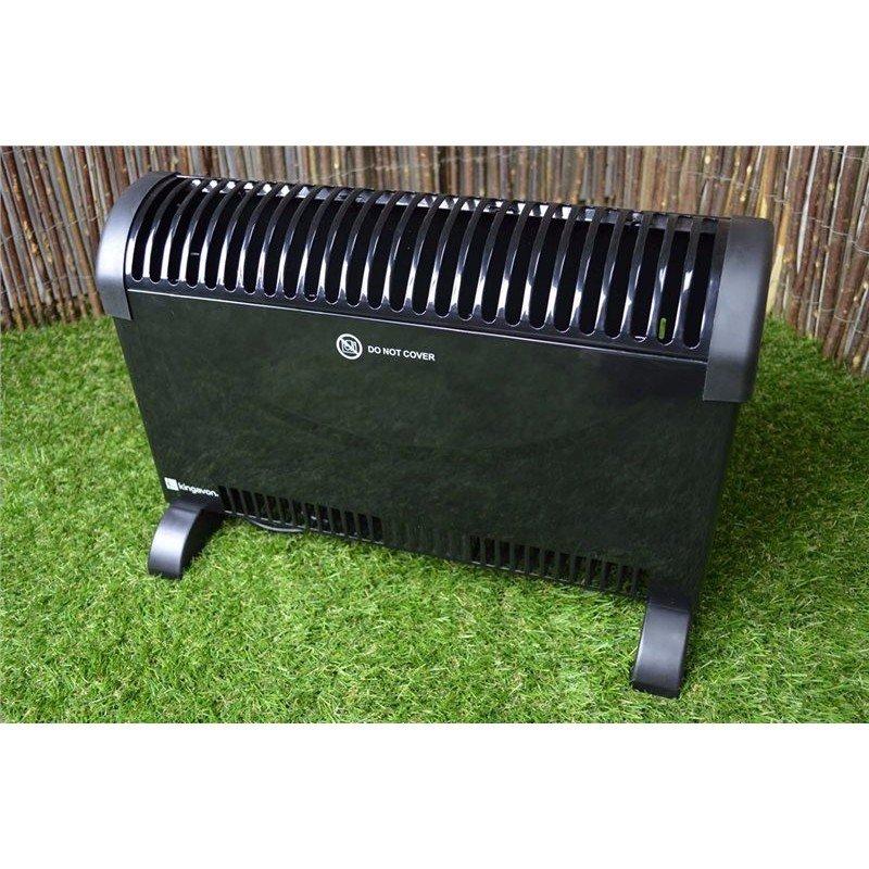 Adjustable Black Electric Fan Room Heater