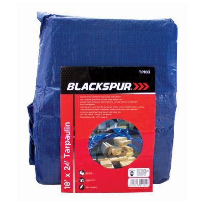 18'(5.4m) x 24'(7.2m) Tarpaulin - Blue