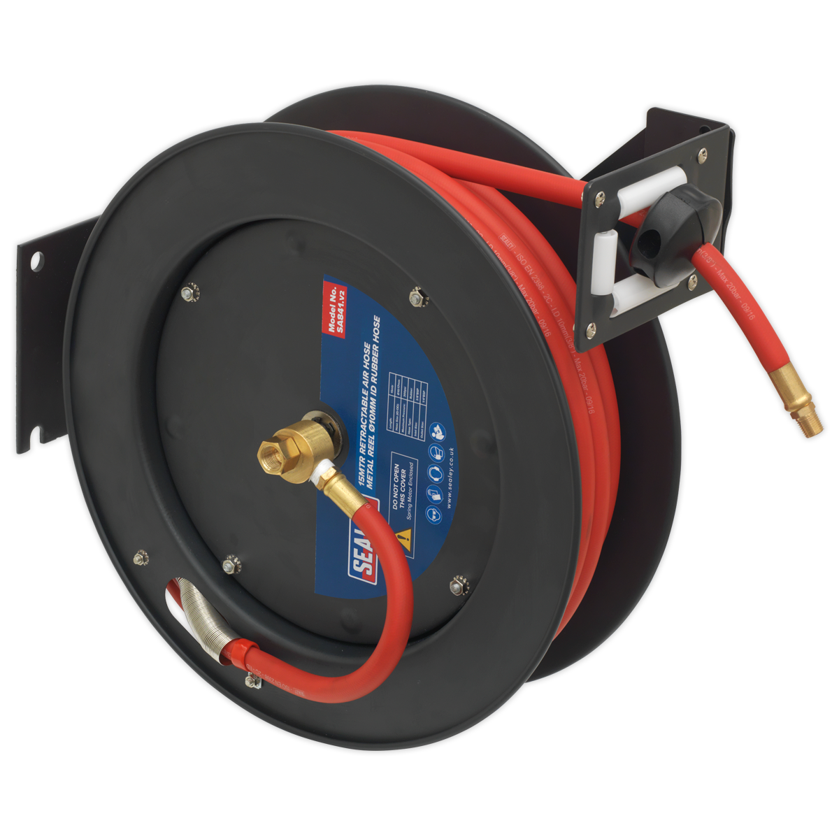 15m Retractable Air Hose Metal Reel