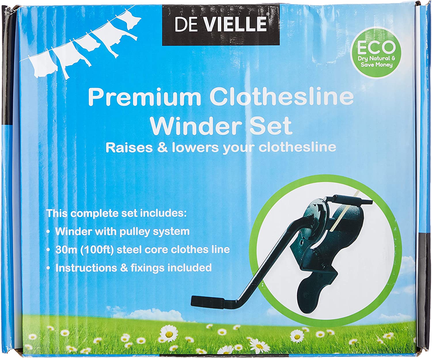 Premium Clothes Line Winder Kit