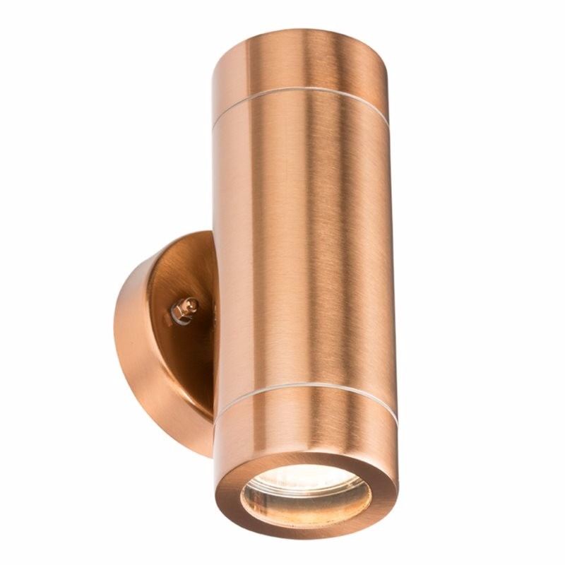 Fixed IP65 Copper Indoor Outdoor Double Wall Light