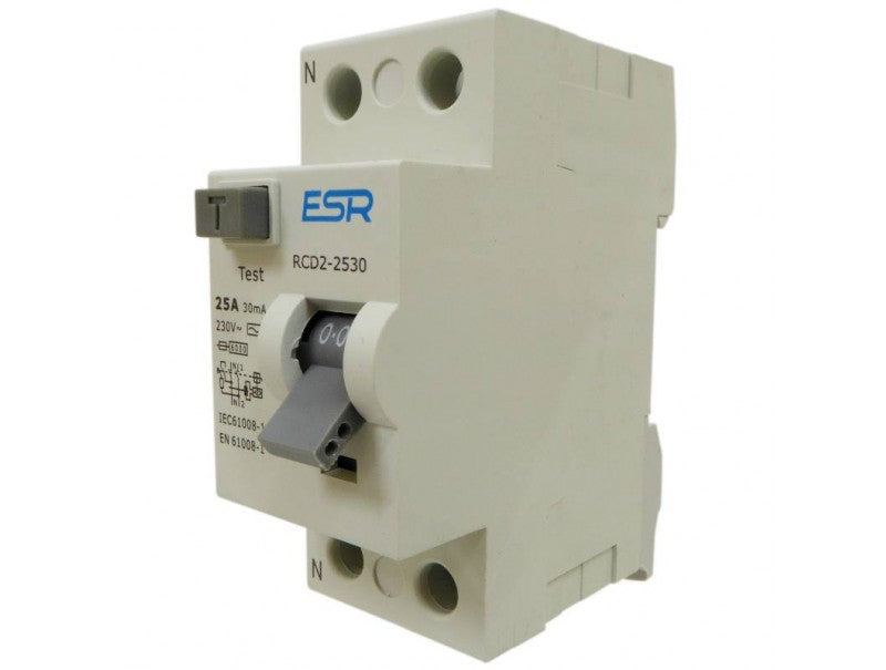 25A 30mA RCCB RCD 2 Pole Domestic Consumer Unit Circuit Breaker