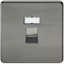 Screwless Black Nickel RJ45 Network Outlet Wall Socket