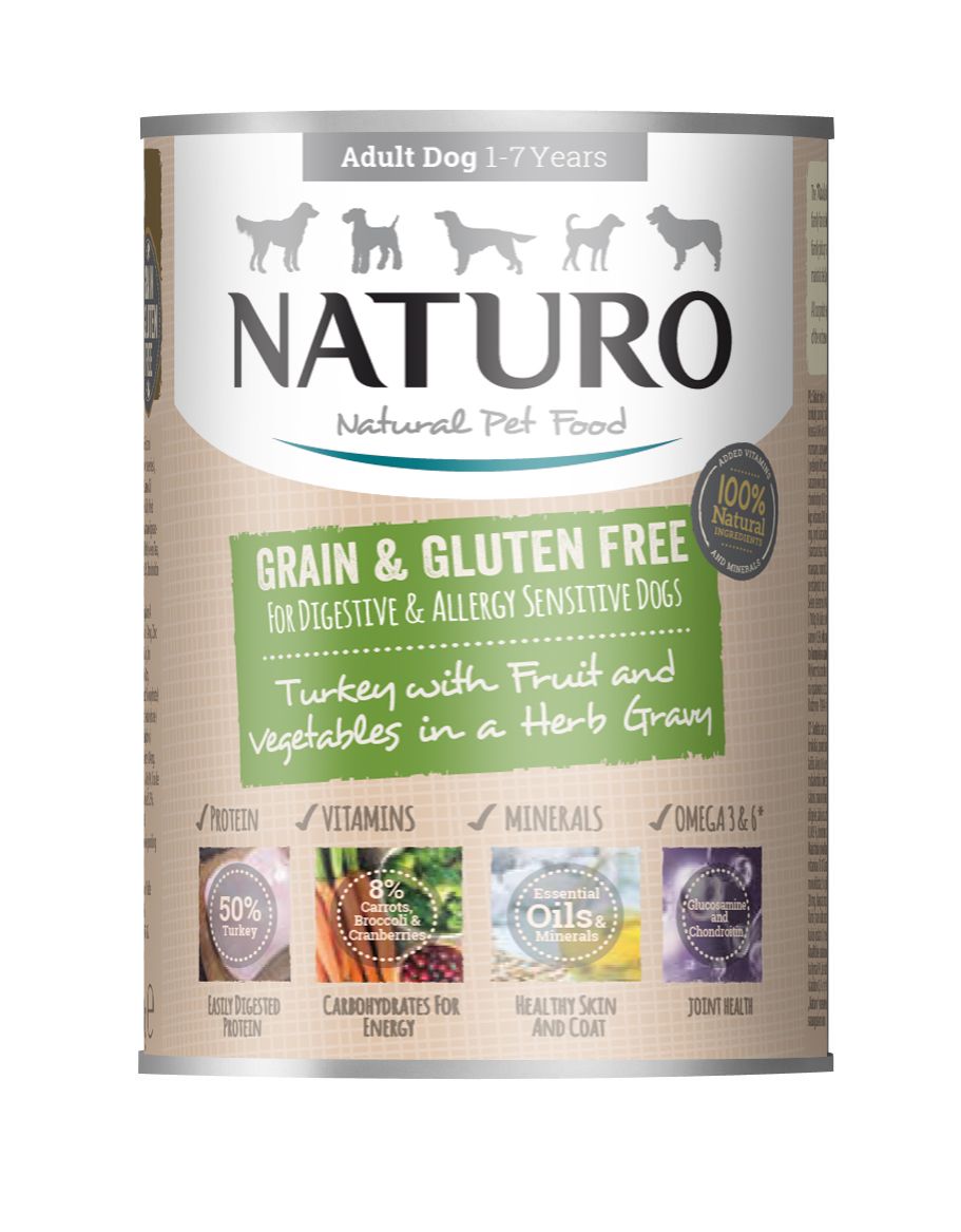 Adult Dog Grain & Gluten Free Turkey in a Herb Gravy, 390g X12