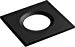 Traditional IP65 Square Fire Rated Bezels for FireKnight - Black