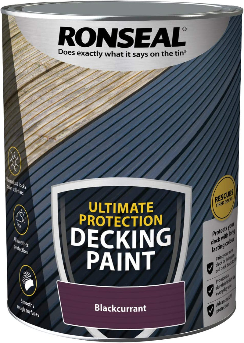 Ultimate Protection Decking Stain 5L - Blackcurrant