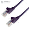 0.5m RJ45 CAT5e UTP Stranded Flush Moulded Network Cable - 24AWG - Purple