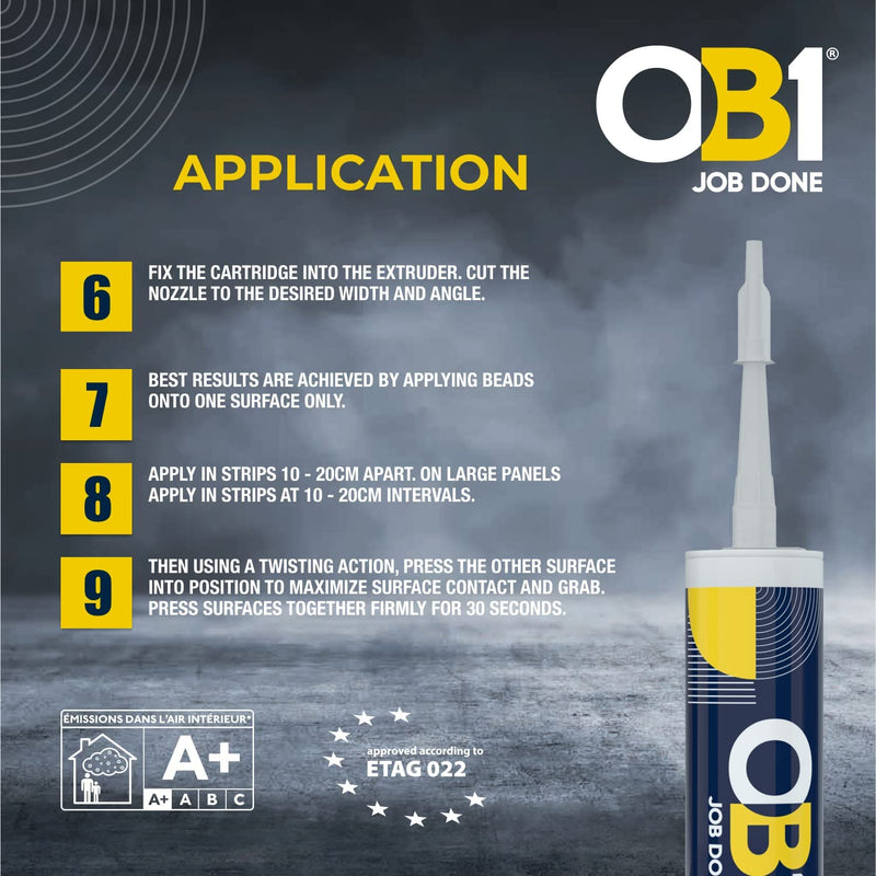 OB1 290ml Sealant & Adhesive - Beige