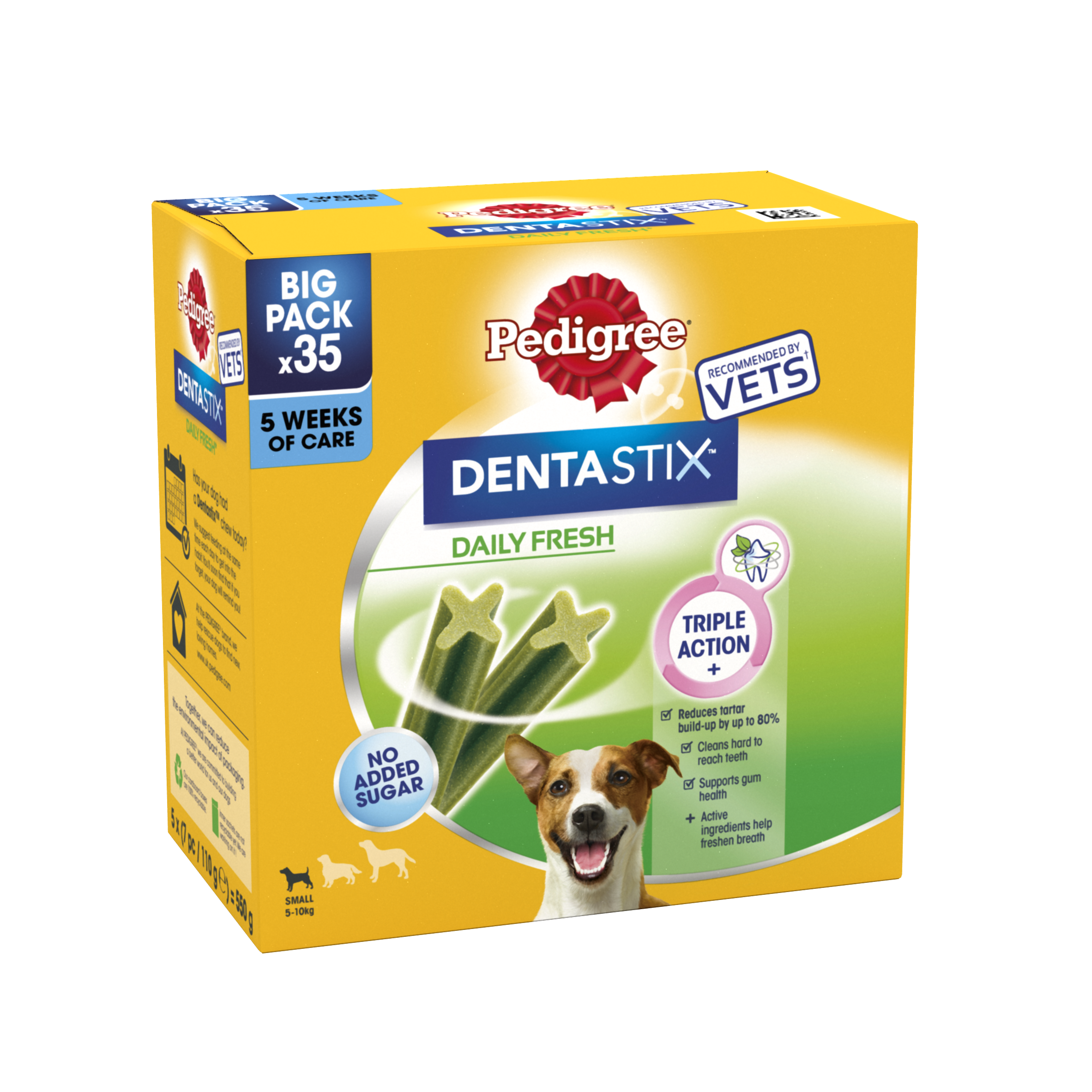 Dentastix Fresh Daily Dental Chews Small Dog 35 Sticks x 4 Pack