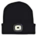 4 LED SMD USB Rechargeable Headlight Hat - Grey