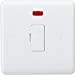 Curved Edge 13A Fused Spur Unit with Neon