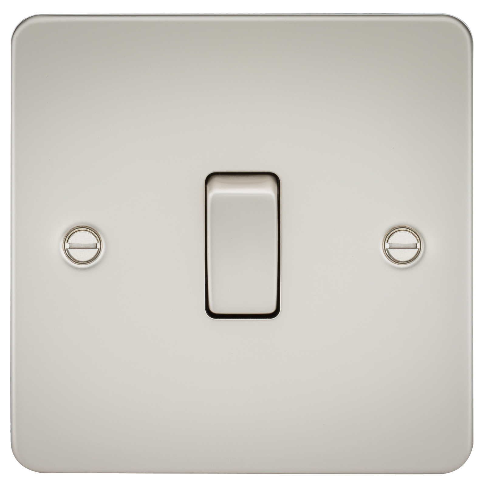 Flat Plate 10AX 1G Intermediate Switch - Pearl