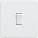 Screwless 20A 1G DP Switch - Matt White