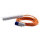 16A 230V Orange Male to 4 Gang Hook Up Extension Cable Lead - 1m