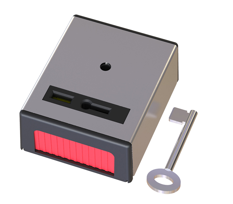 Panic Button & Key Personal Attack Hold-Up Device Stainless Steel - Single