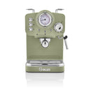 Retro Pump Espresso Coffee Machine, Green