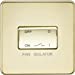 10A 1G 3 Pole 230V Screwless Polished Brass Electric Fan Isolator Switch