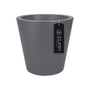 Elho Pure Straight Round 35 - Flowerpot - Anthracite - Indooroutdoor! - Ø 34.50 x H 33.00 cm