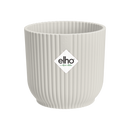 Elho Vibes Fold Round Mini 9 - Flowerpot - Silky White - Indoor! - Ø 9.30 x H 8.80 cm