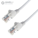 White RJ45 Cat5e High Quality 24AWG Stranded Snagless UTP Ethernet Network LAN Patch Cable - 0.5m