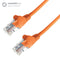 0.5m RJ45 CAT6 UTP Stranded Flush Moulded LS0H Network Cable - 24AWG - Orange