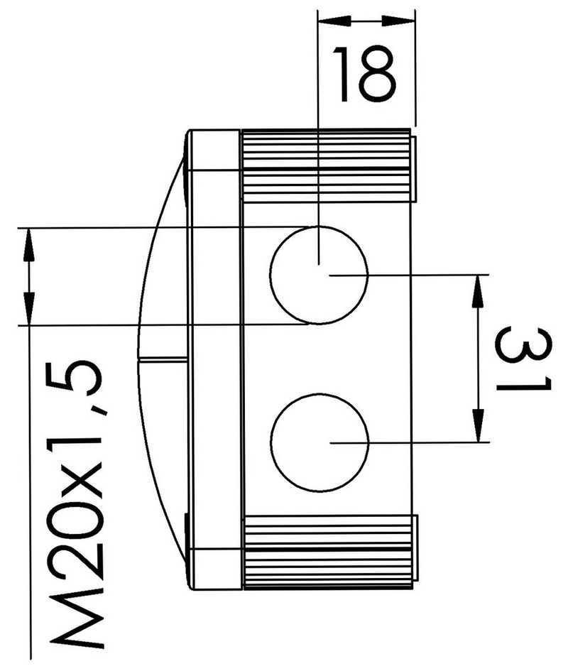 Combi 308/5 32A Grey IP66 Weatherproof Junction Adaptable Box Enclosure With 5 Way Connector