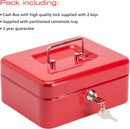 8 Combination Cash Box - Red