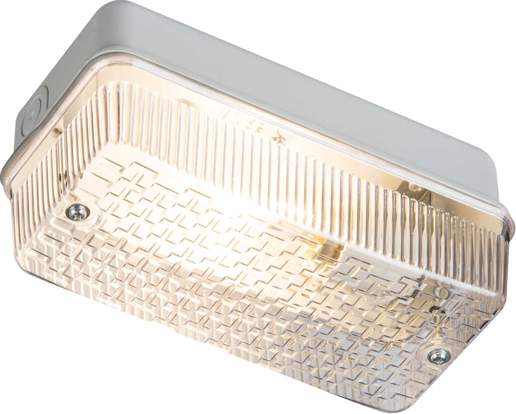 100W IP65 BC B22d Aluminium Base Polycarbonate Diffuser Bulkhead