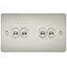 Flat Plate 10AX 4G 2-way toggle switch - pearl