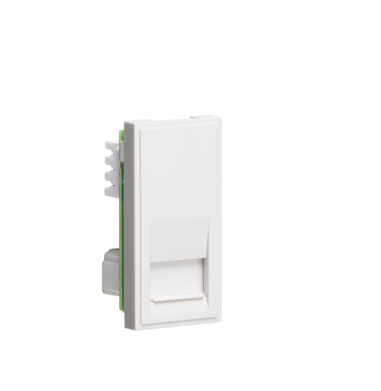 White Telephone Outlet Module - Slave