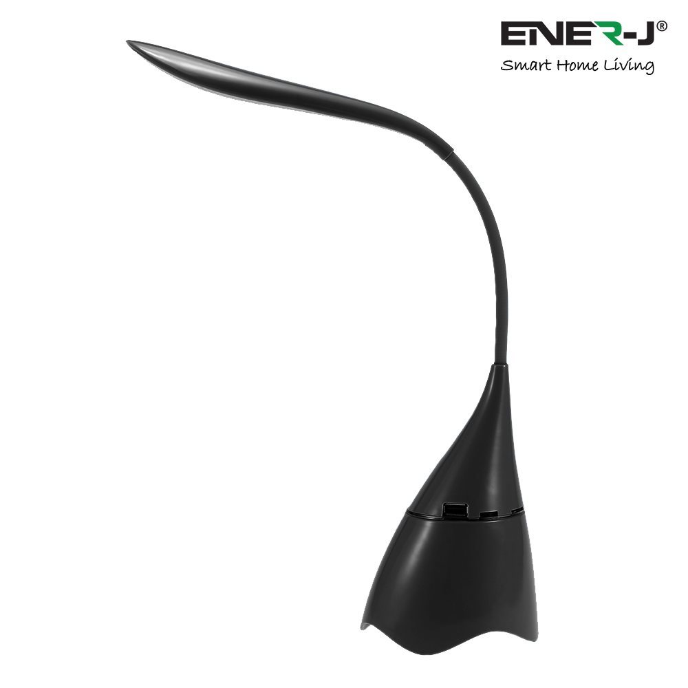 LED Desk Lamp with Bluetooth Speaker - Black
