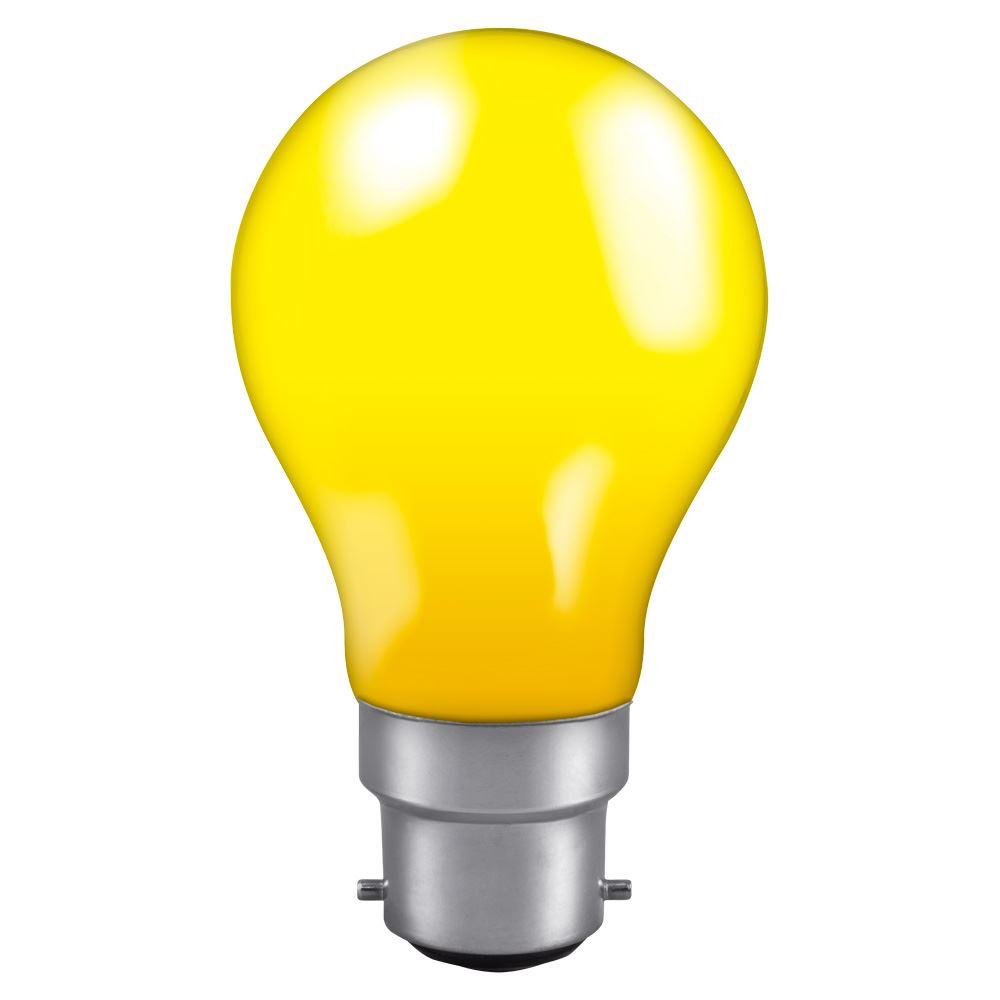 Crompton Colourglazed GLS 25W Yellow BC-B22d