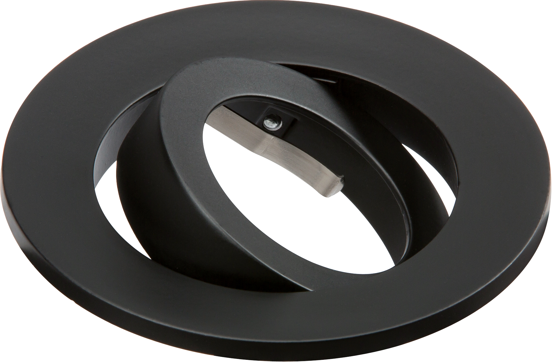 Evolve Fire Rated Twist & Lock Downlight Tilt Trim Bezel - Black