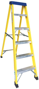 5 Step Plus Tray Fibre Glass Step Ladder