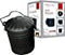 Ash Bucket with Lid - Black