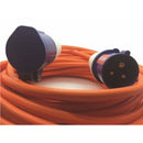 2.5mm 16A Orange Mains Hook Up Extension Cable - 25m