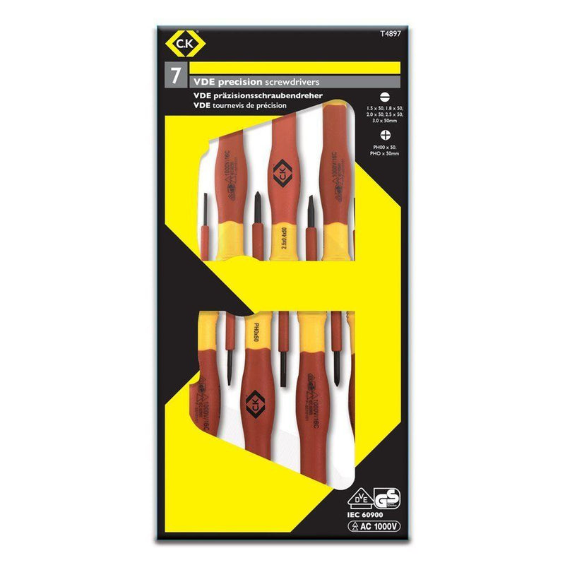 Micro Precision VDE Screwdriver Set - 7 Piece