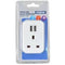 Twin Port USB Plug Through Adapter