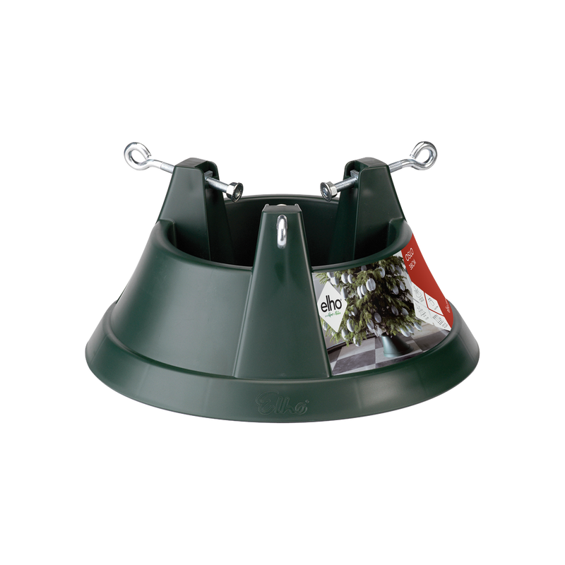 Elho Nordman 39 - Christmas Tree Stand - Green - Indoor! - L 39.20 x W 39.20 x H 18.00 cm