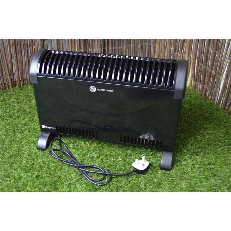 Adjustable Black Electric Fan Room Heater