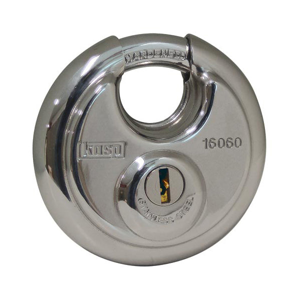 160 Series High Security Stainless Steel Disc Padlock Heavy Duty - 60mm